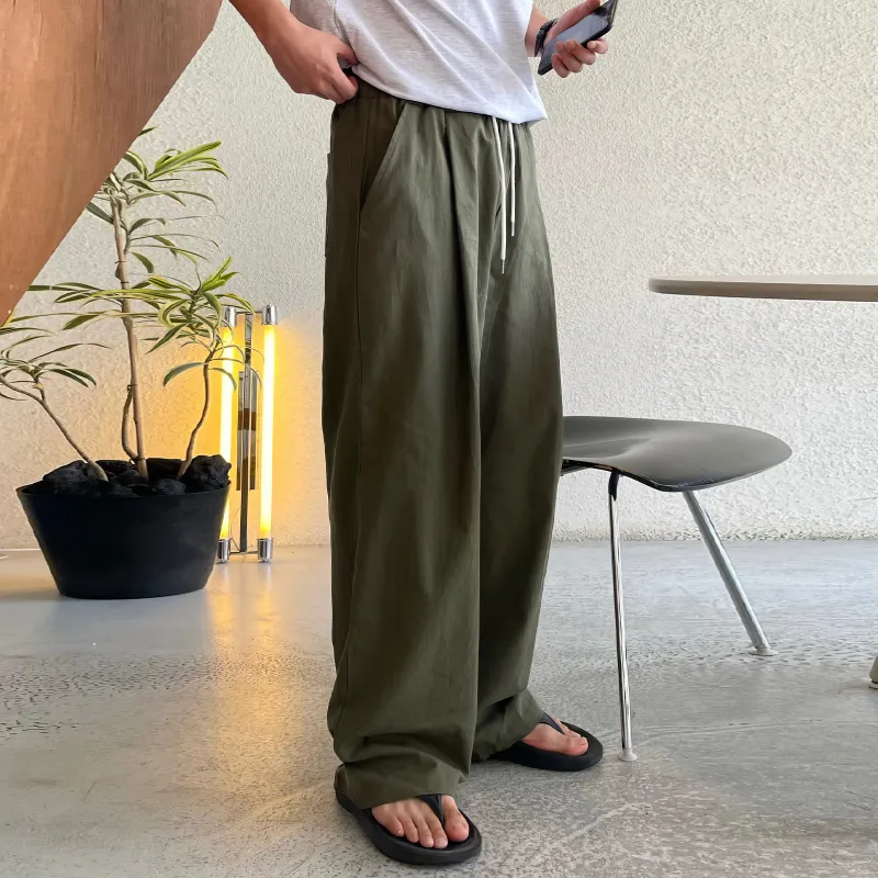 DKPD Spring And Summer Casual Pants Unisex Apricot-9