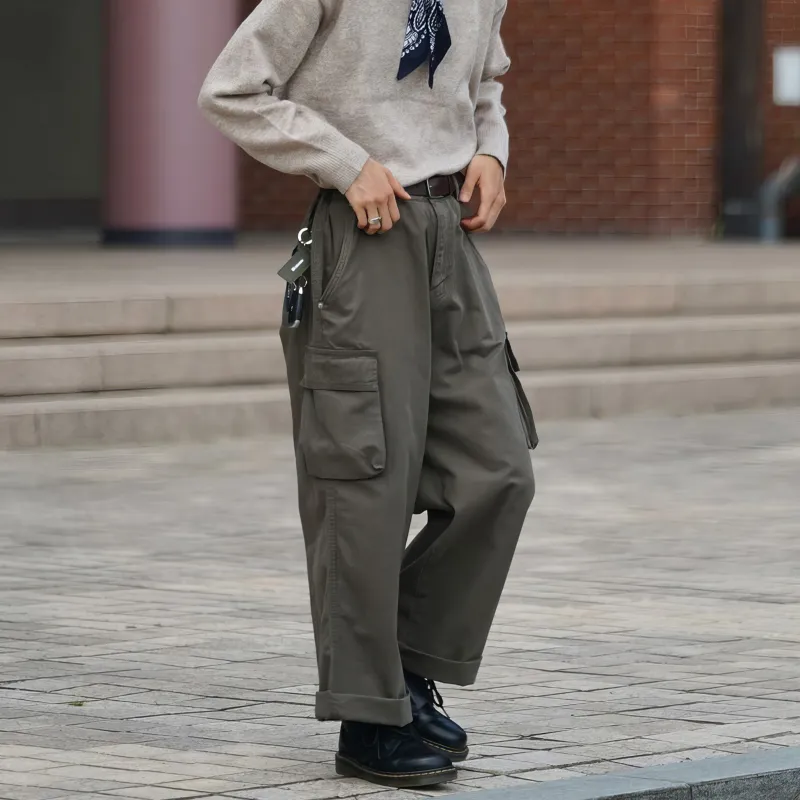 DKPD Casual Pants Unisex Army Green-3