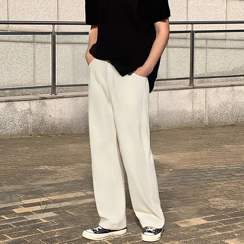 DKPD Casual Pants Unisex Milk White-3