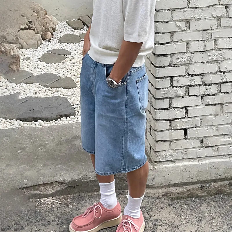 DKPD Denim Shorts Unisex Blue-5
