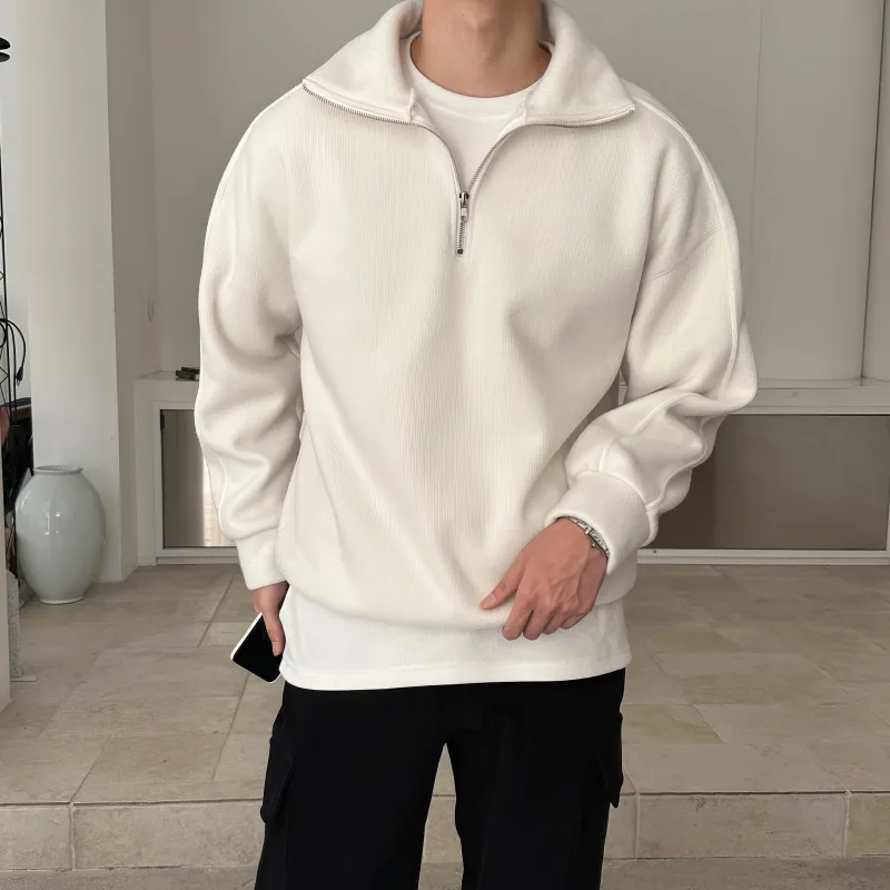 DKPD Autumn And Winter Season Sweatshirt Unisex Cream-2