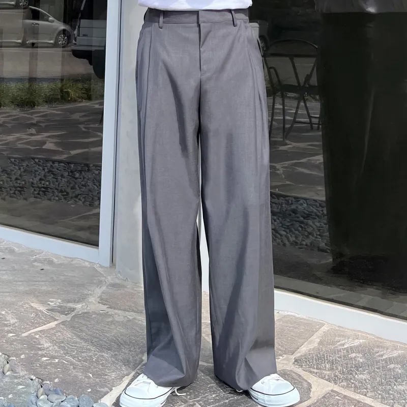 DKPD Spring Fall Casual Pants Unisex Dark Gray-6