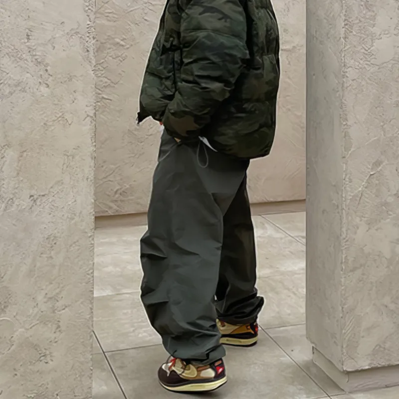 DKPD Casual Pants Unisex Army Green-6