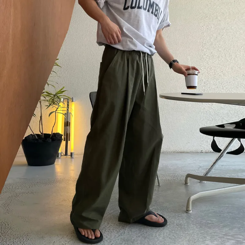 DKPD Spring And Summer Casual Pants Unisex Apricot-10