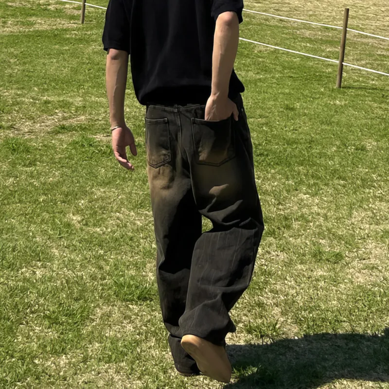 DKPD Spring And Autumn Jeans Unisex Black-5