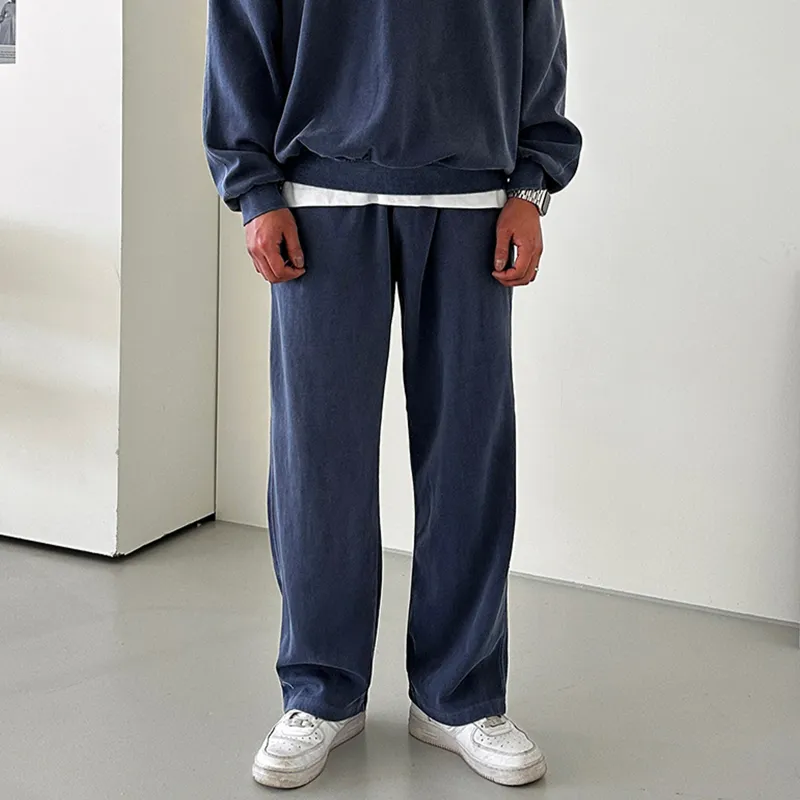 DKPD Casual Pants Unisex Navy Blue-2