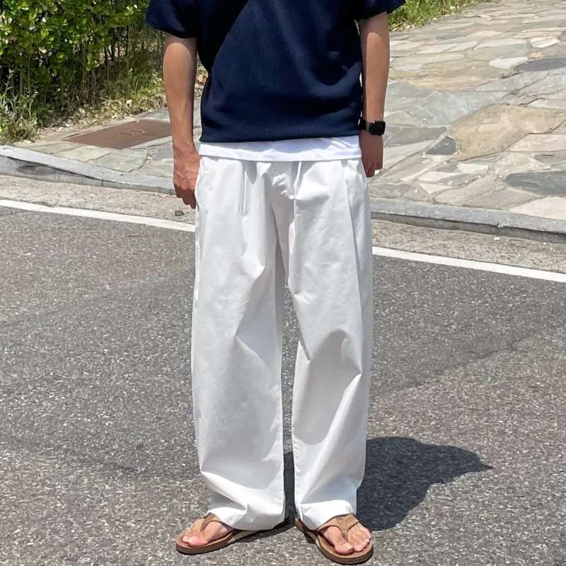 DKPD Casual Pants Unisex White-3