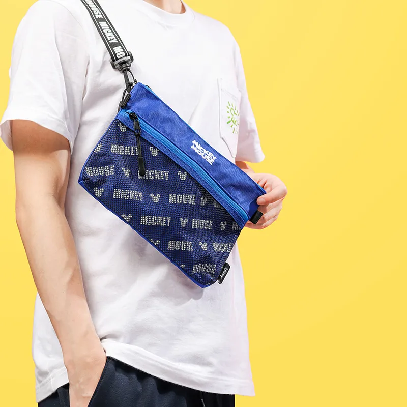 Disney Oxford Shoulder Bag Unisex Blue-3