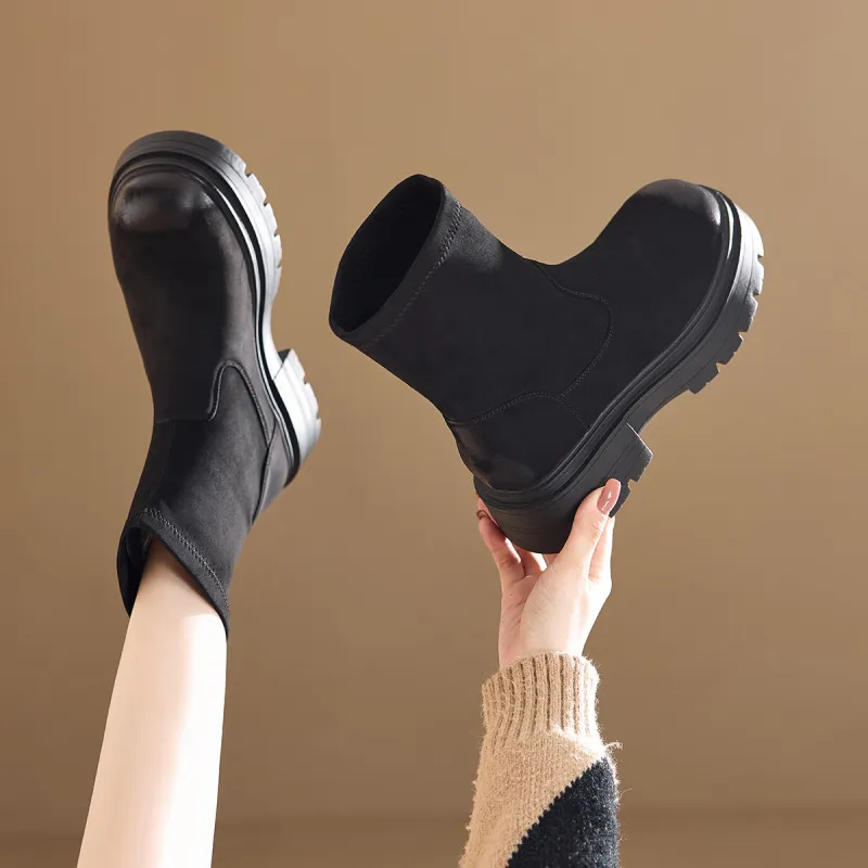 BAIJIHONG Ankle Boots 5cm Women's-21
