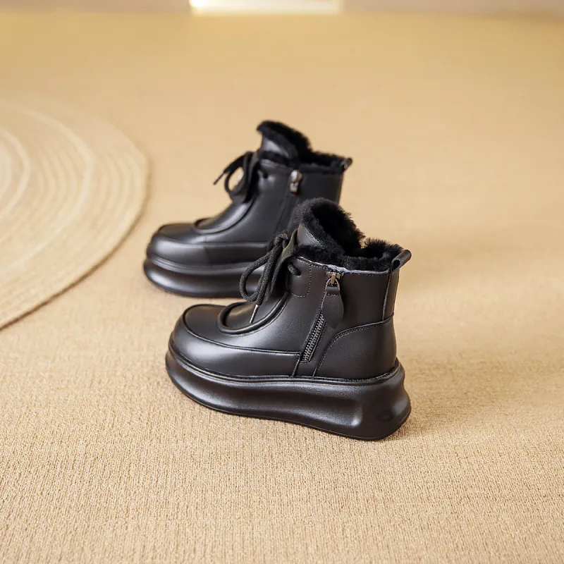 BAIJIHONG Women's Boots Ankle Boots Women's-11