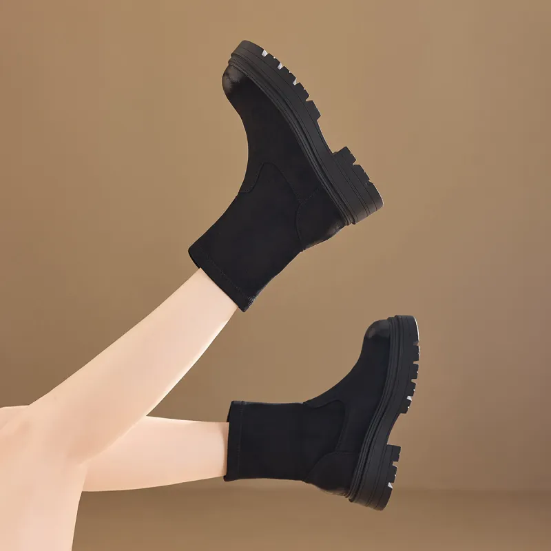 BAIJIHONG Ankle Boots 5cm Women's-26