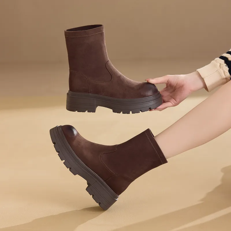 BAIJIHONG Ankle Boots 5cm Women's-5