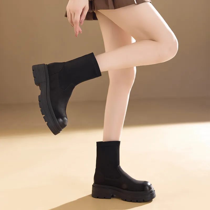 BAIJIHONG Ankle Boots 5cm Women's-24