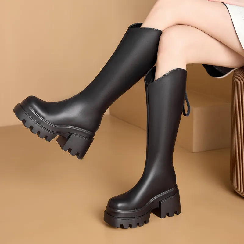 BAIJIHONG Knee high Boots 8cm Women's-13
