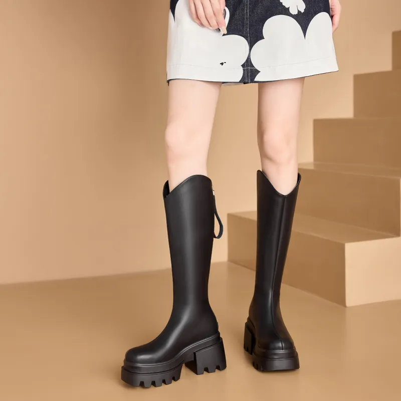 BAIJIHONG Knee high Boots 8cm Women's-12