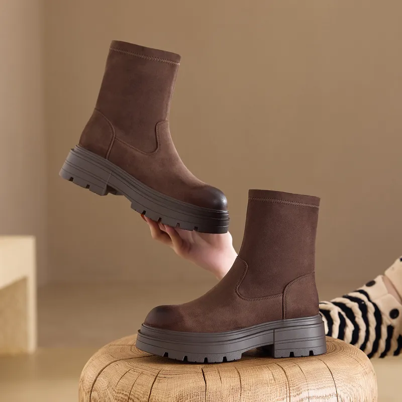 BAIJIHONG Ankle Boots 5cm Women's-4
