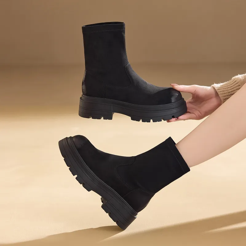 BAIJIHONG Ankle Boots 5cm Women's-18