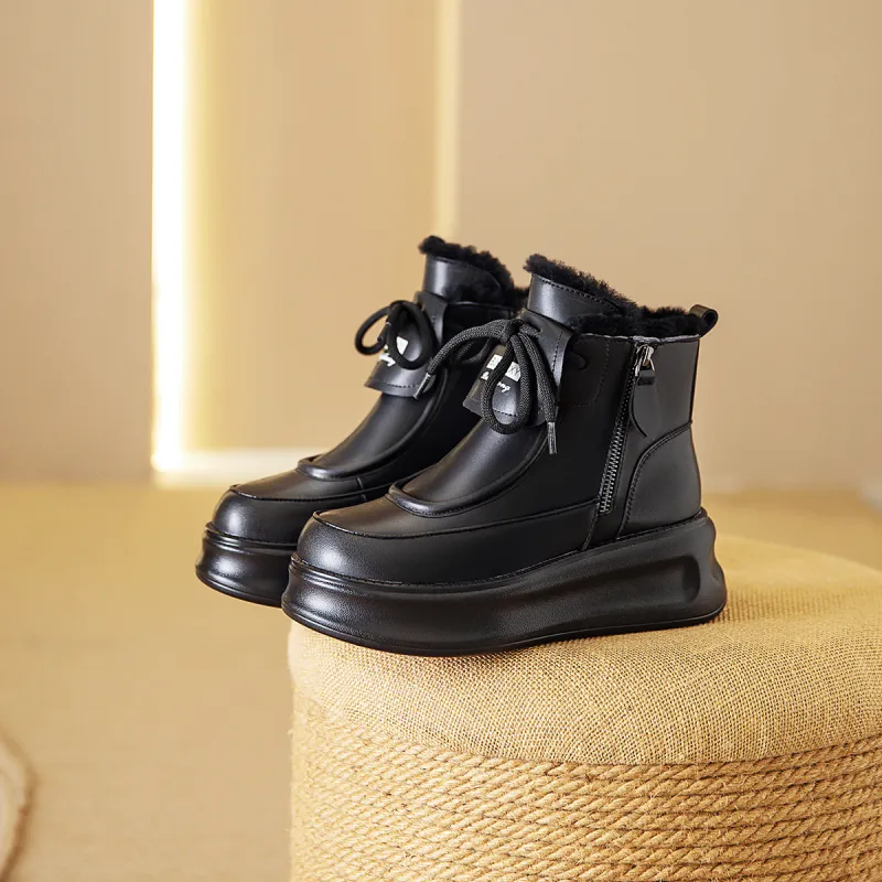 BAIJIHONG Women's Boots Ankle Boots Women's-12