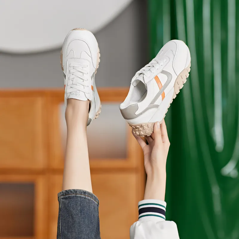 BAIJIHONG Slip Resistant, Abrasion Resistant, Lightweight, Height Increasing Low Top Casual Shoes Unisex-25