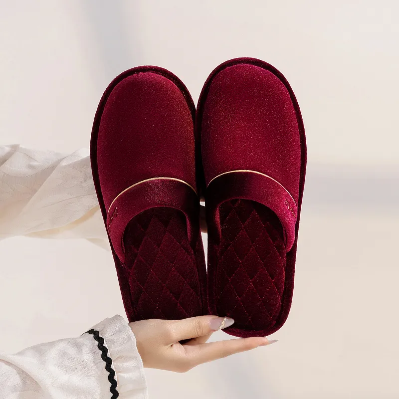 Barphil Men's & Women's Indoor Home Fall & Winter Slip Resistant Cotton Slipper With Soft Sole Closed Toe Casual-16