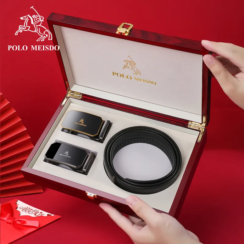 POLOMEISDO Top Grain Cow Leather Luxury Brand Belt Men's Width 3.5CM-40