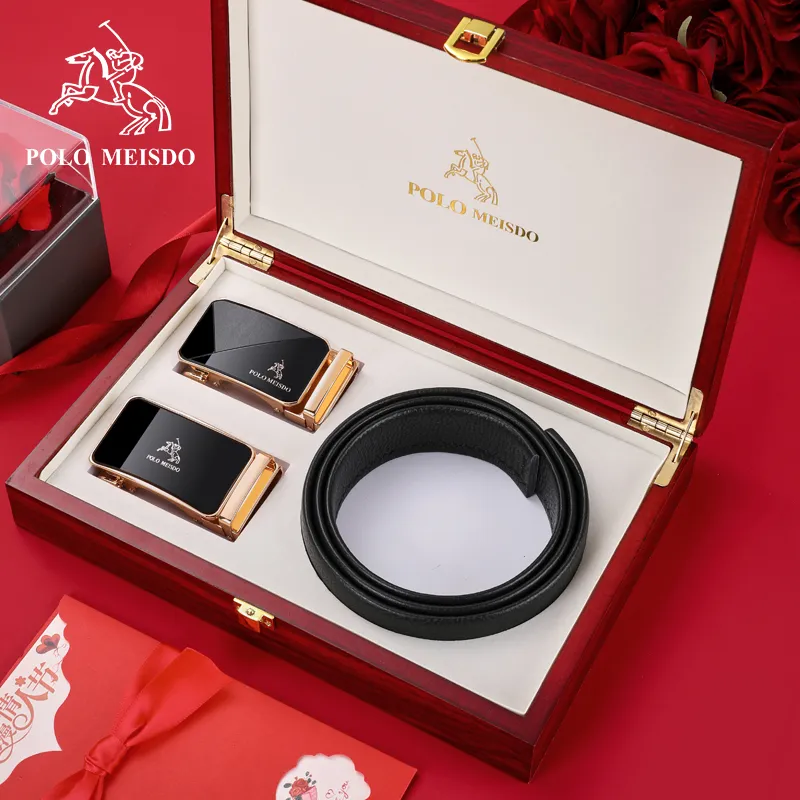 POLOMEISDO Top Grain Cow Leather Luxury Brand Belt Men's Width 3.5CM-42