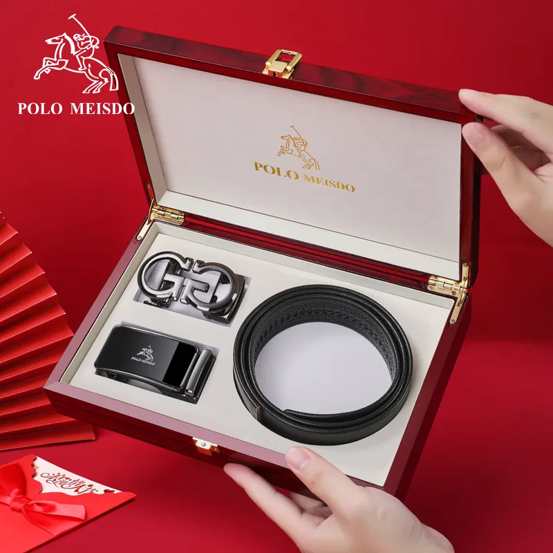 POLOMEISDO Top Grain Cow Leather Luxury Brand Belt Men's Width 3.5CM-26