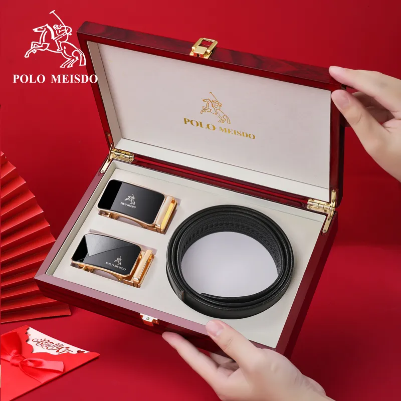 POLOMEISDO Top Grain Cow Leather Luxury Brand Belt Men's Width 3.5CM-47