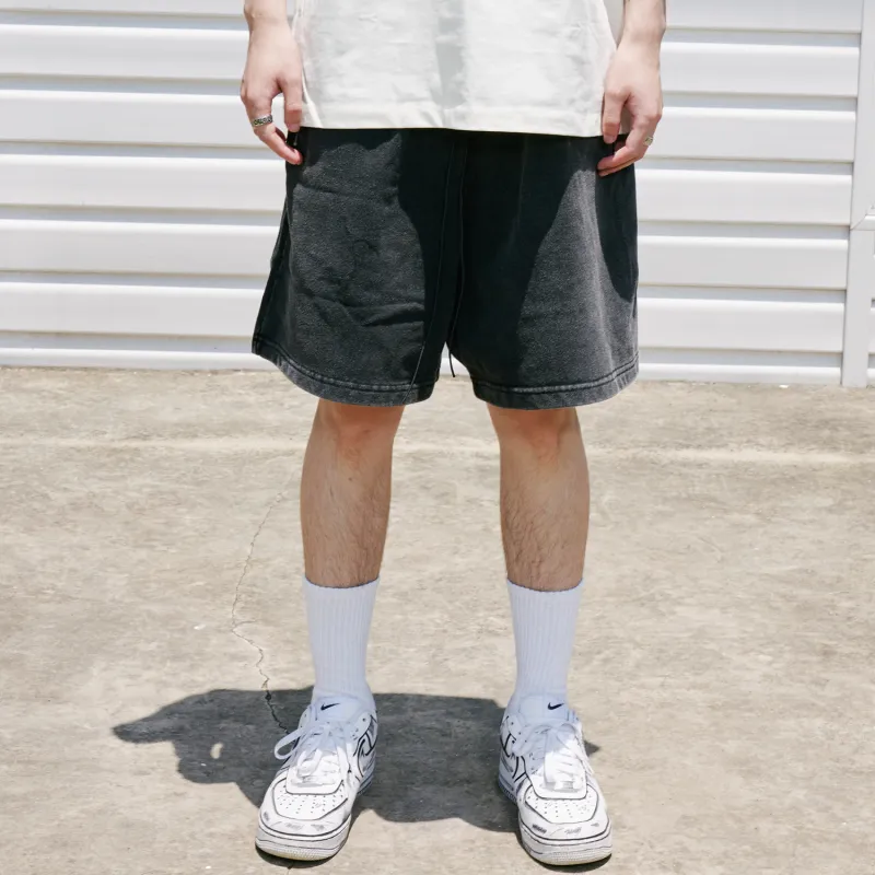 WAITINGWAVE Casual Shorts Unisex Black-2