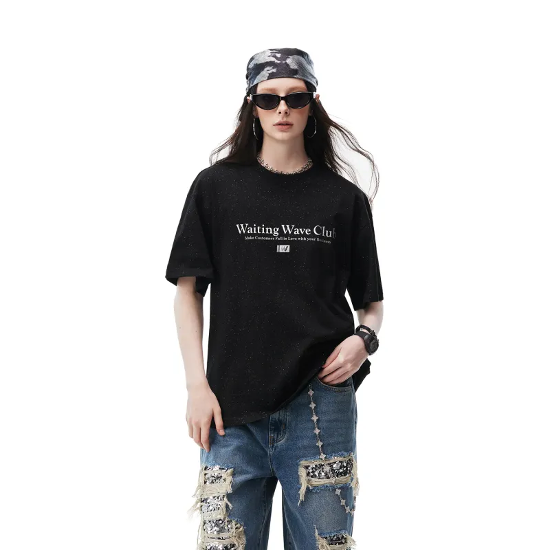 WAITINGWAVE T Shirt Unisex Black-3