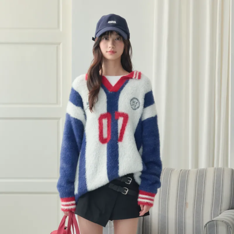 WAITINGWAVE Knitwear Unisex Navy Blue-2