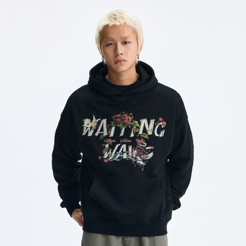 WAITINGWAVE Sweatshirt Unisex Black-2