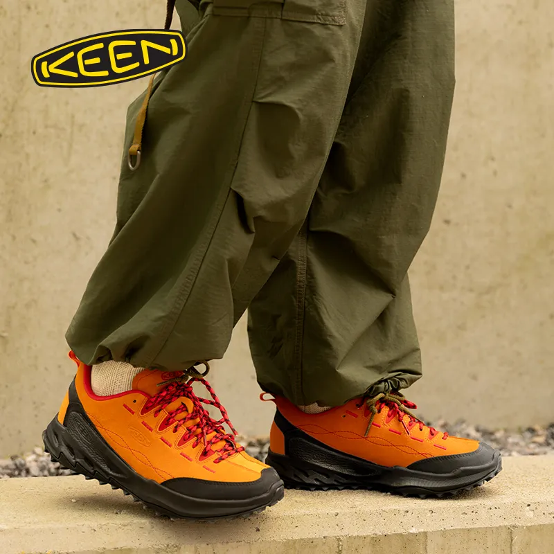KEEN Jasper Anti Slip Wear Resistant Low Top Trekking Shoes Men's Orange-5