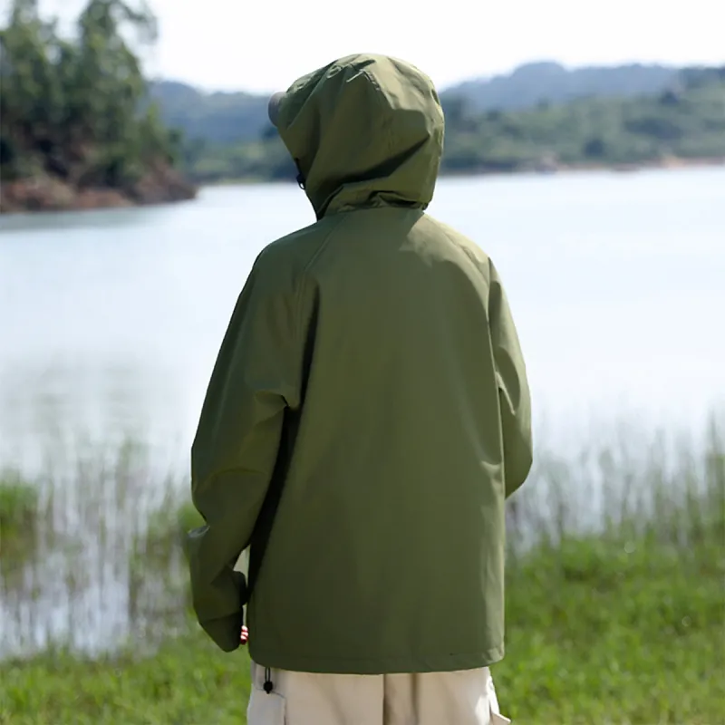 PAUL COSTELLOE Outdoor Hiking Waterproof And Windproof Windbreaker Jacket Unisex-6