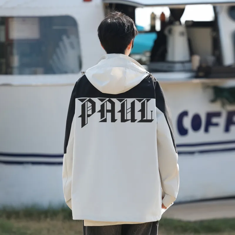 PAUL COSTELLOE Urban Living/Travel/Commuting Keep Warm From The Wind Windbreaker Jacket Unisex-2