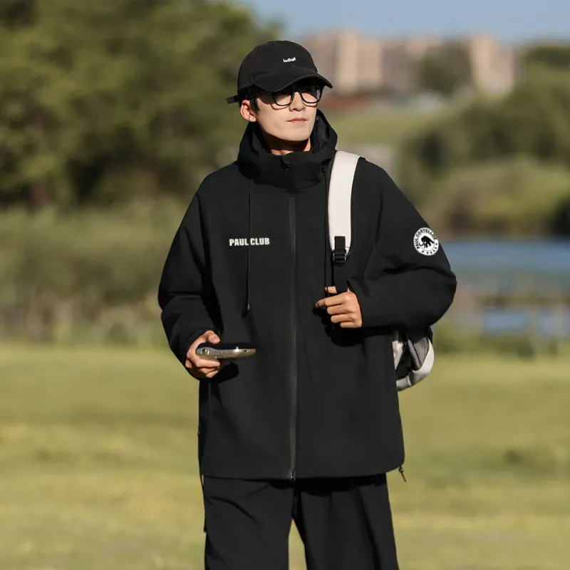 PAUL COSTELLOE Urban Living/Travel/Commuting Waterproof And Windproof Windbreaker Jacket Unisex-4