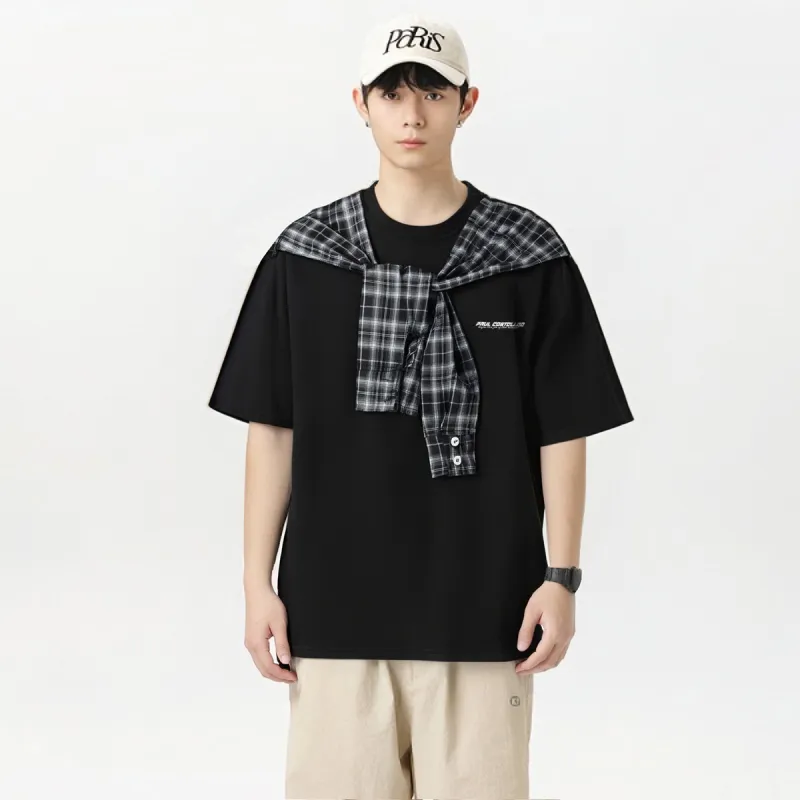 PAUL COSTELLOE T Shirts Unisex Black Shawl Style-4