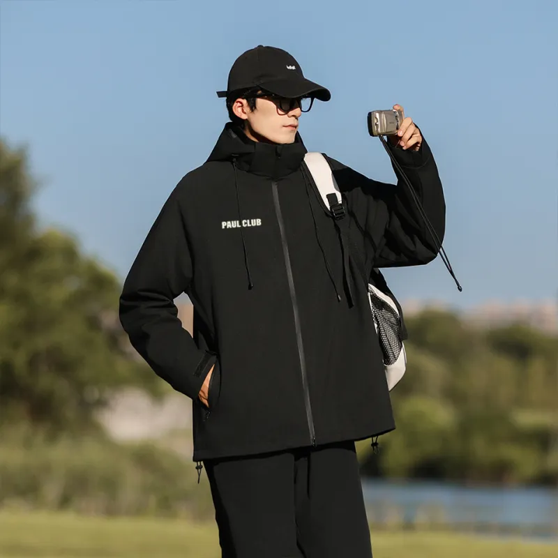 PAUL COSTELLOE Urban Living/Travel/Commuting Waterproof And Windproof Windbreaker Jacket Unisex-3