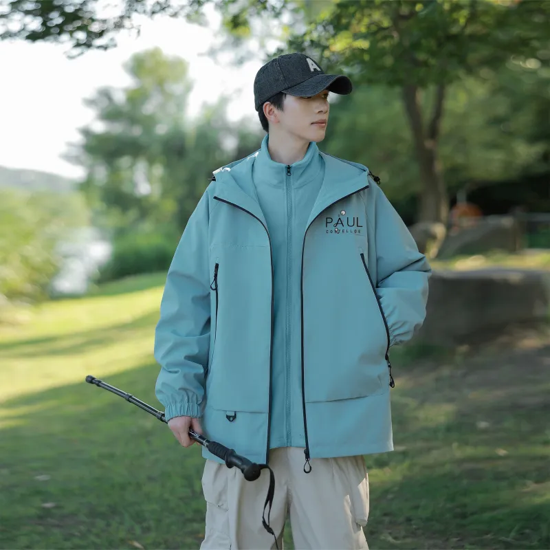 PAUL COSTELLOE Waterproof And Windproof To Keep Warm Windbreaker Jacket Unisex-15