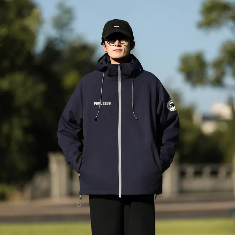 PAUL COSTELLOE Urban Living/Travel/Commuting Waterproof And Windproof Windbreaker Jacket Unisex-16