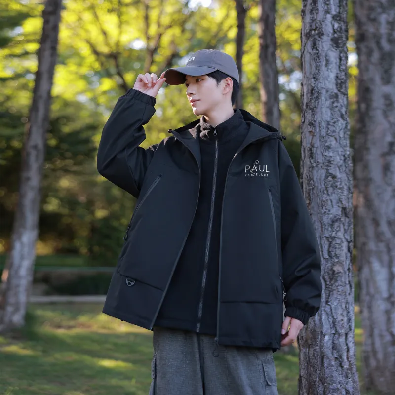 PAUL COSTELLOE Waterproof And Windproof To Keep Warm Windbreaker Jacket Unisex-3