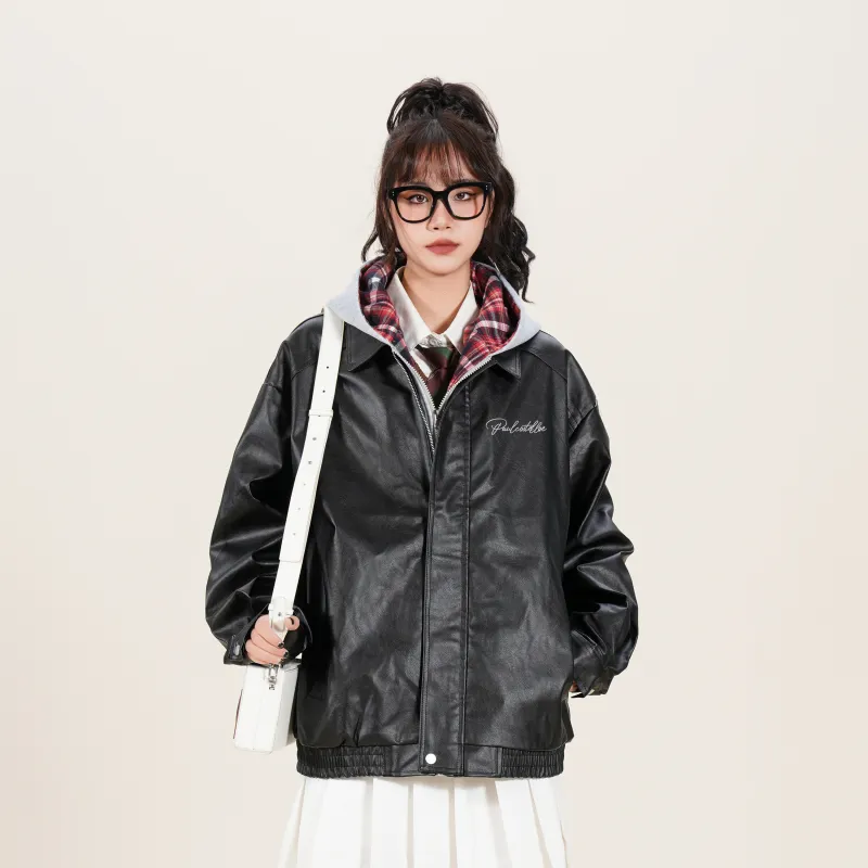 PAUL COSTELLOE Leather Jacket Unisex-3