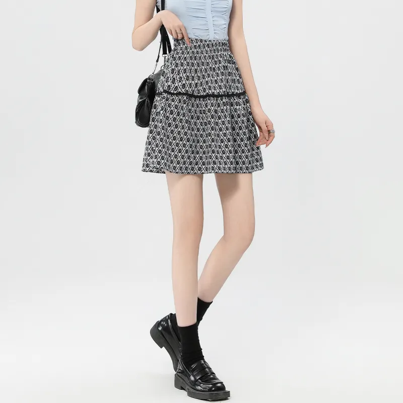 Jonah Anda Casual Short Skirts Women's Black-5