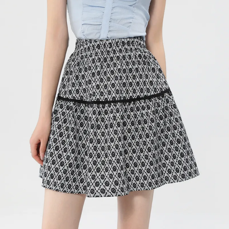 Jonah Anda Casual Short Skirts Women's Black-2
