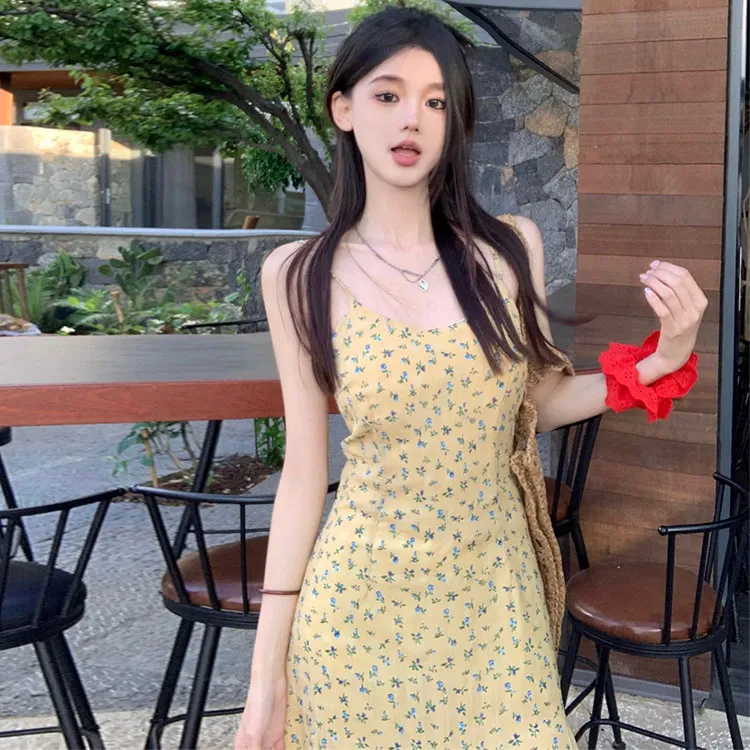 INCO VIBE Slip Dresses Women's Light Yellow-4