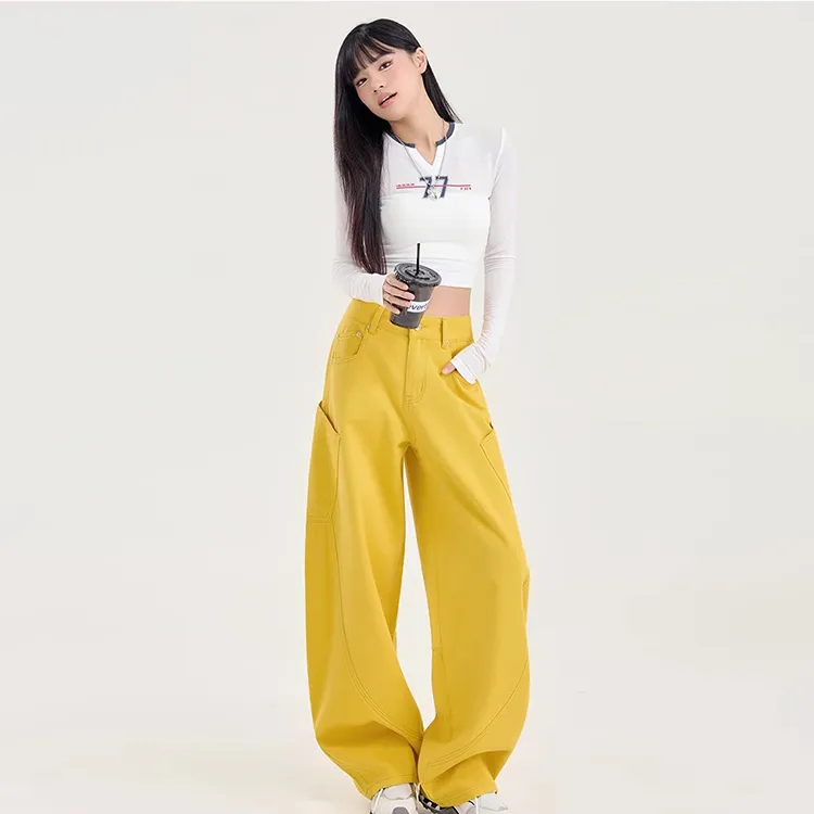 INCO VIBE Jeans Women's Yellow-2