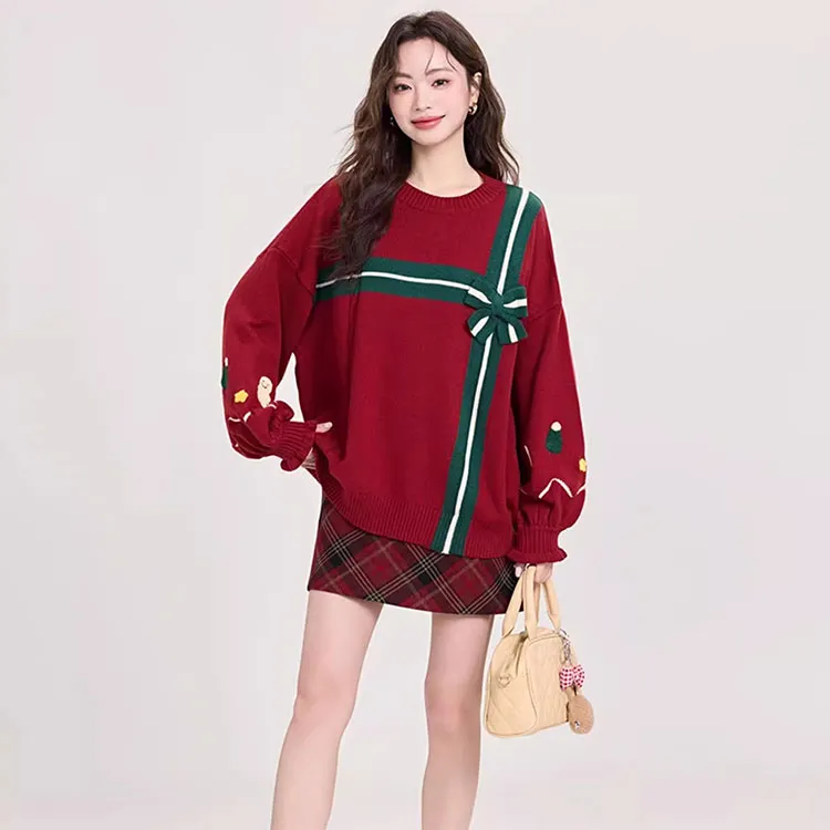 INCO VIBE Knitwear Women's Red-4