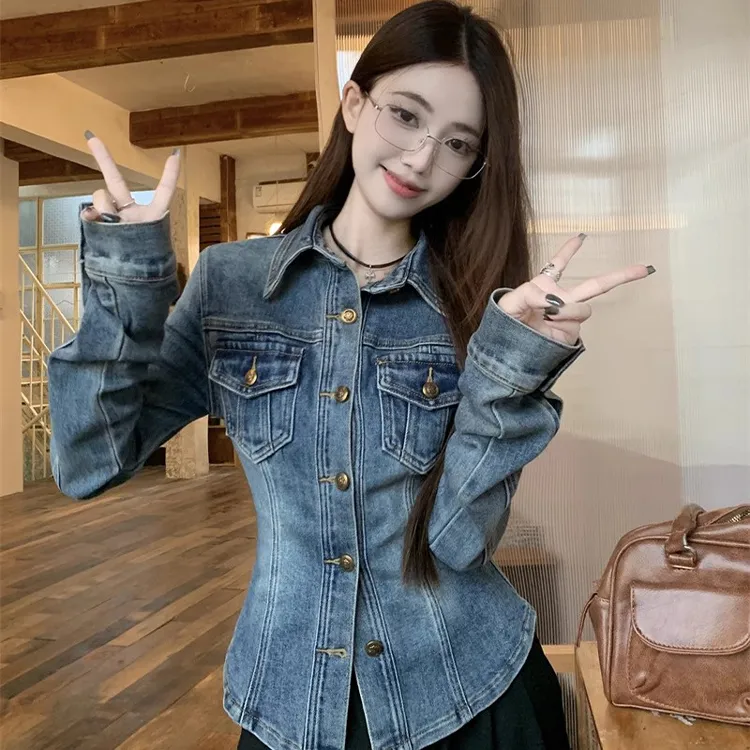 INCO VIBE Denim Jacket Women's Vintage Blue-4