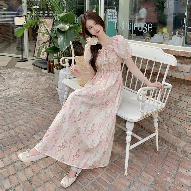 INCO VIBE Short Sleeved Dress Women's Pink Floral-3