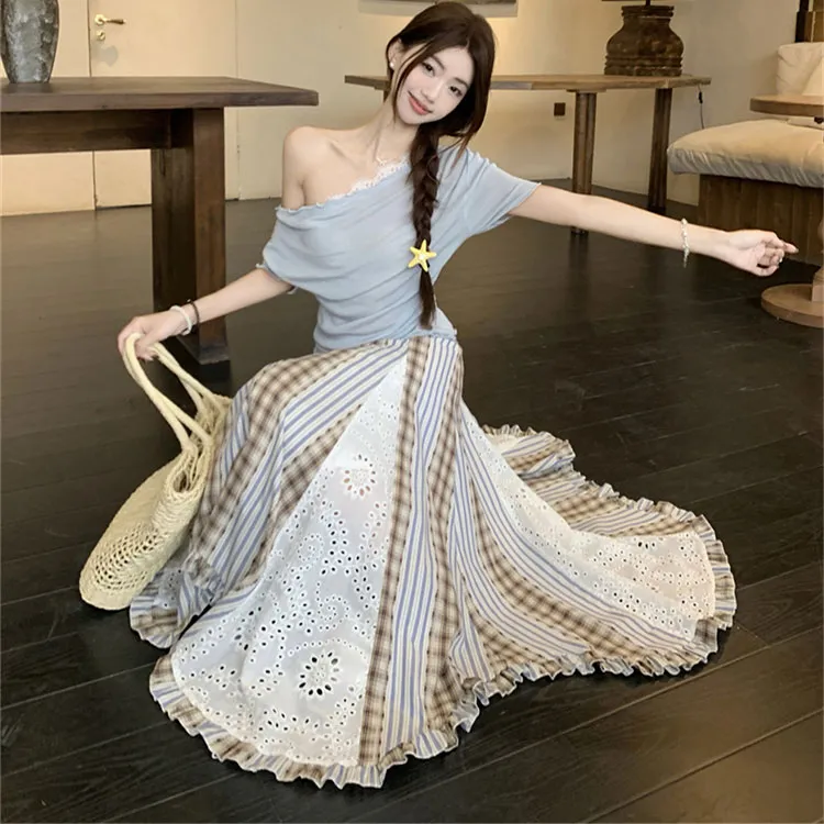 INCO VIBE Two Piece Skirt Sets Women's-3